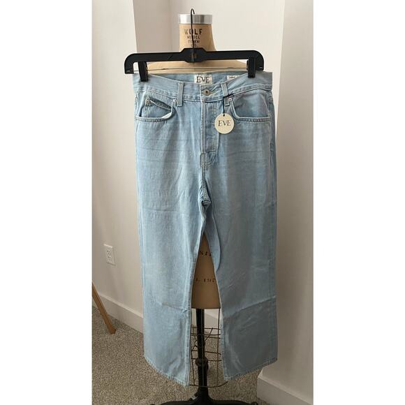 Eve Denim The Jane Jean in Nolita Light Blue waist 28" NWT button fly - Picture 8 of 10